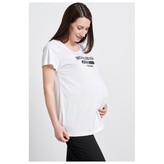 Bodytalk Γυναικεία κοντομάνικη μπλούζα Maternity Loose T-Shirt
